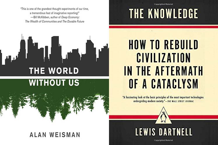 Book Covers for <em>The World Without Us</em> and <em>The Knowledge</em>